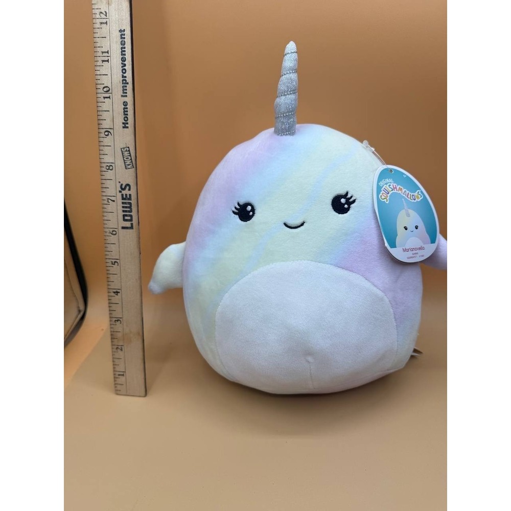 Squishmallows Sealife Collection Marianovella The Narwhal Plush Toy NWT